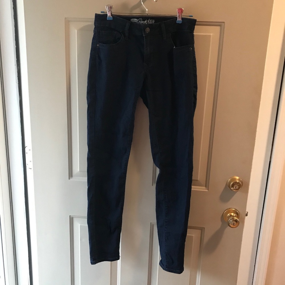 Old Navy • Dark Wash Rockstar Skinny Jeans 8 Long